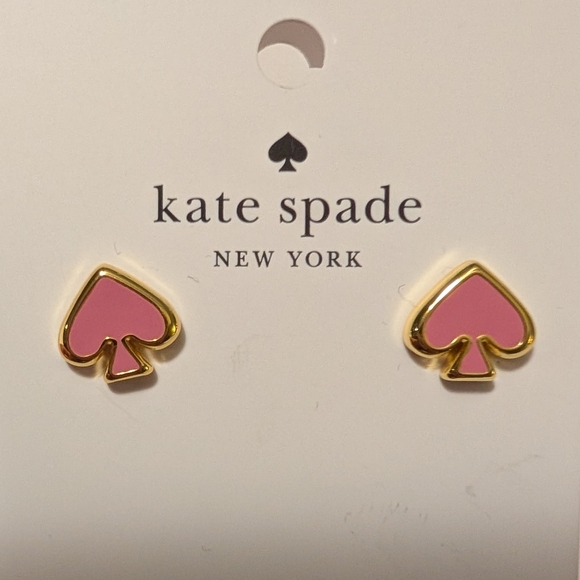 kate spade Jewelry - Everyday Kate Spade Enamel Studs New In Pink